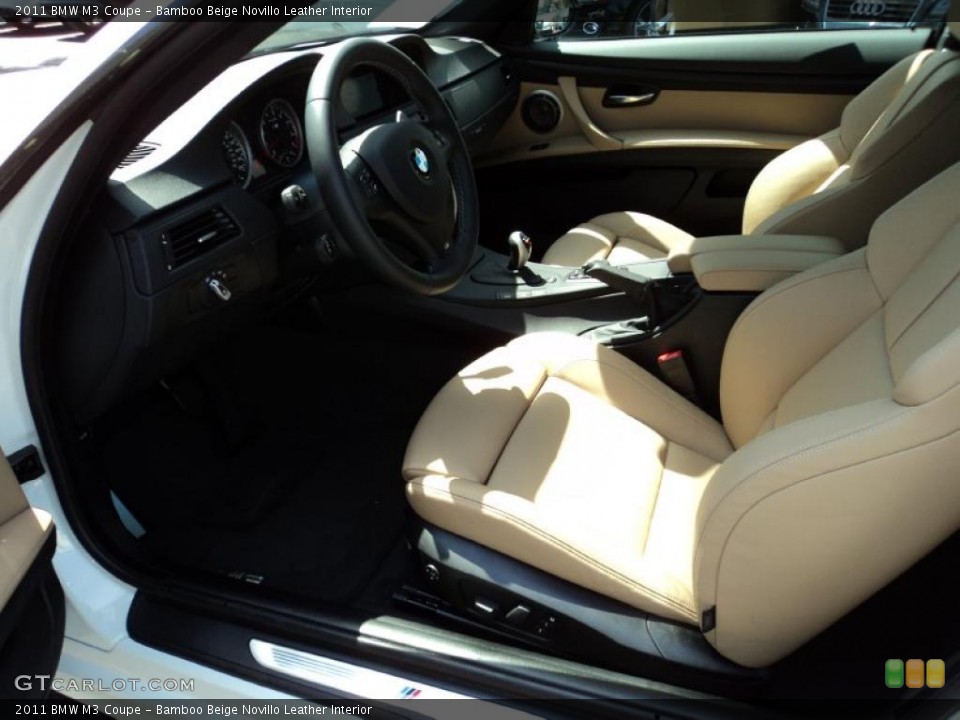 Bamboo Beige Novillo Leather Interior Photo for the 2011 BMW M3 Coupe #46847931