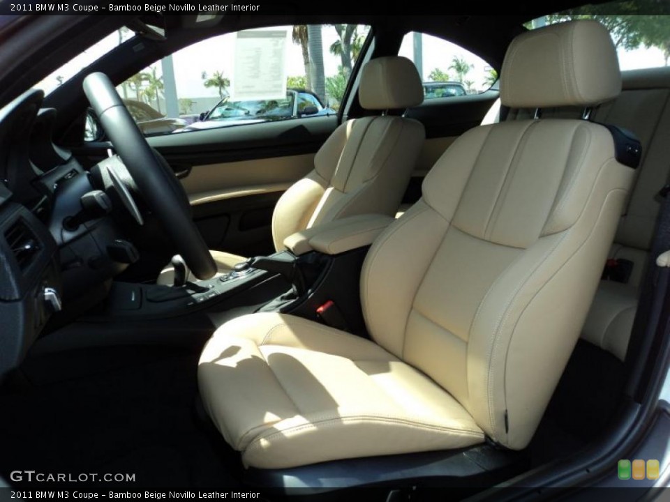 Bamboo Beige Novillo Leather Interior Photo for the 2011 BMW M3 Coupe #46847946