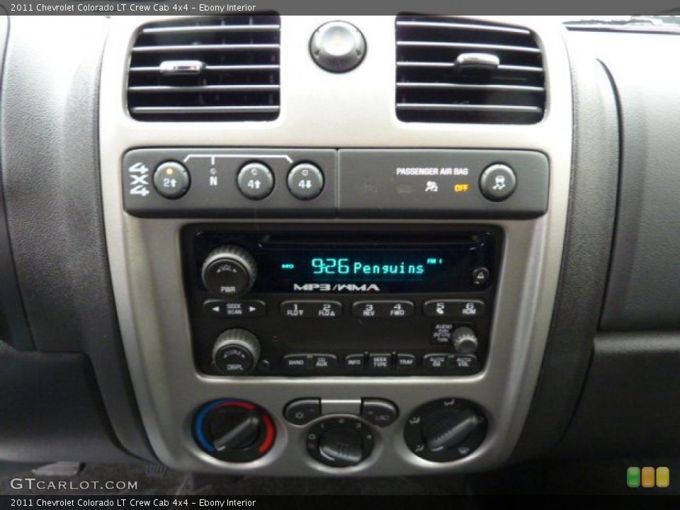 Ebony Interior Controls for the 2011 Chevrolet Colorado LT Crew Cab 4x4 #46848135