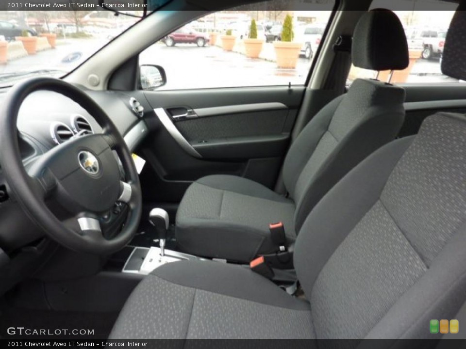 Charcoal Interior Photo for the 2011 Chevrolet Aveo LT Sedan #46848312