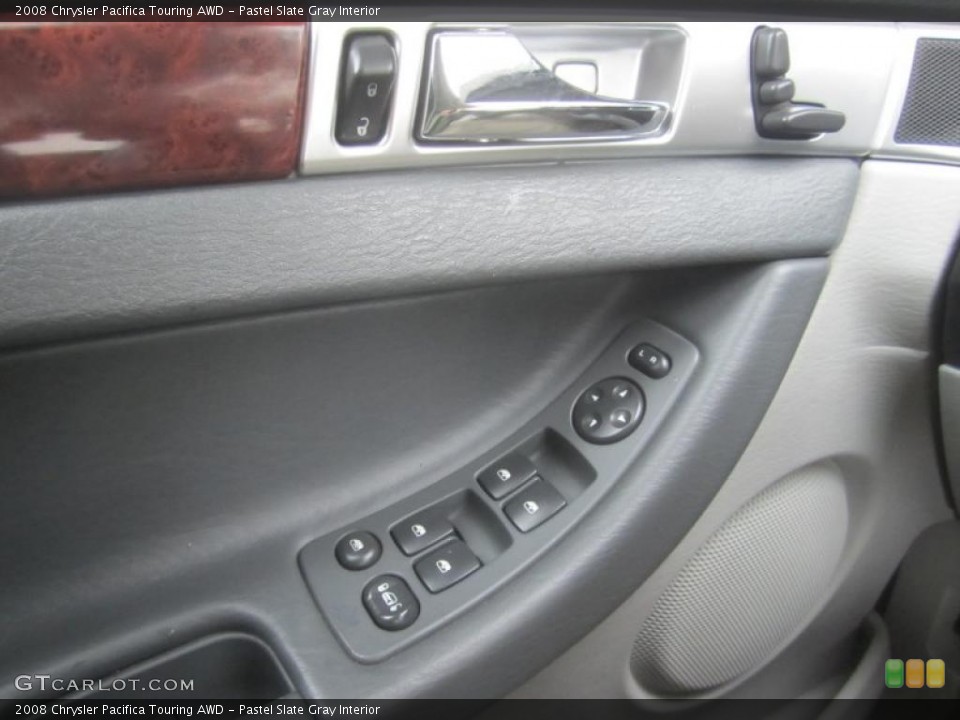 Pastel Slate Gray Interior Controls for the 2008 Chrysler Pacifica Touring AWD #46848918
