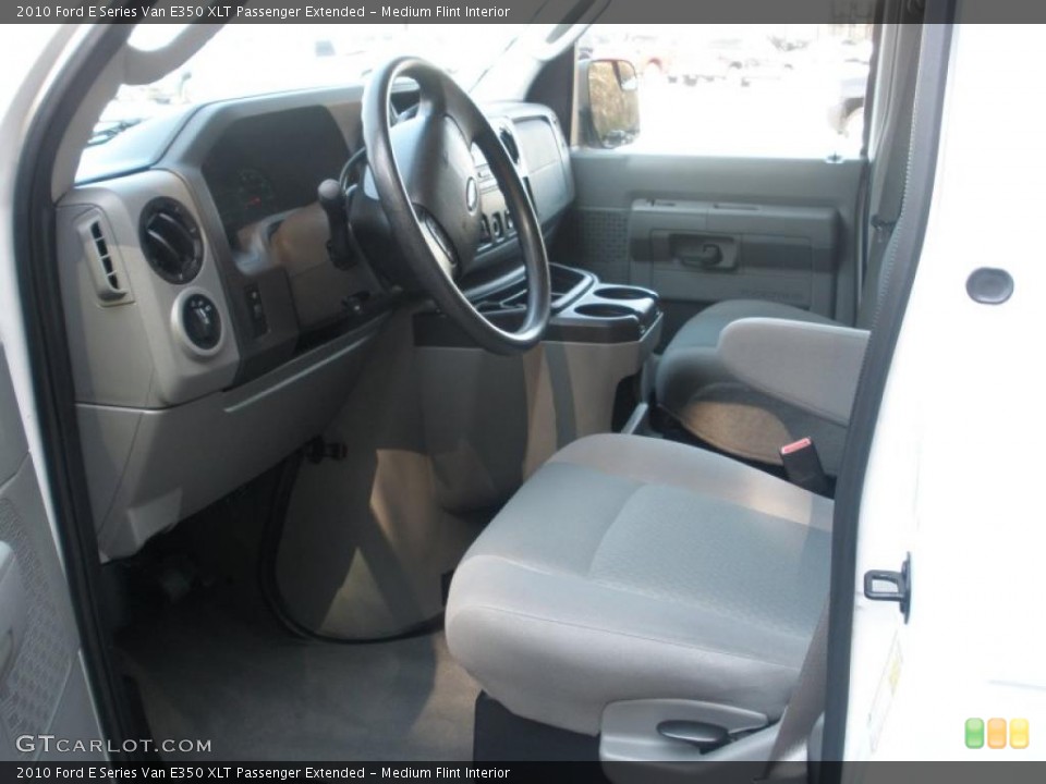 Medium Flint Interior Photo for the 2010 Ford E Series Van E350 XLT Passenger Extended #46850127