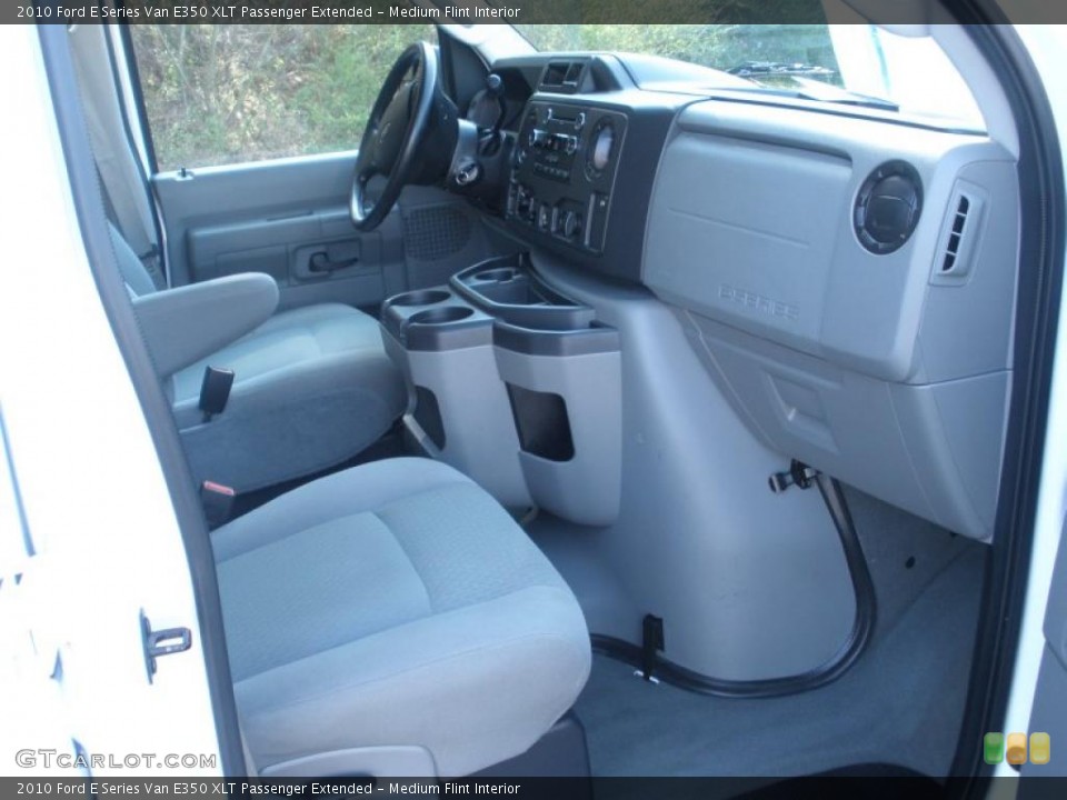 Medium Flint Interior Photo for the 2010 Ford E Series Van E350 XLT Passenger Extended #46850172
