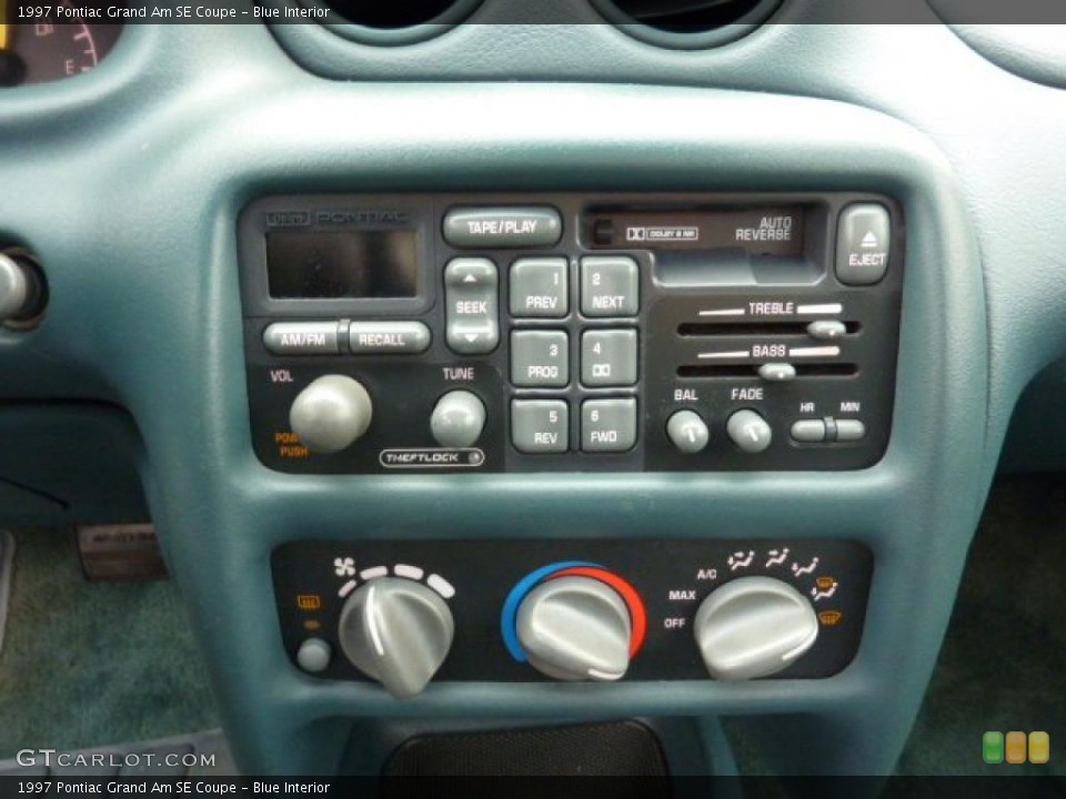 Blue Interior Controls for the 1997 Pontiac Grand Am SE Coupe #46854012