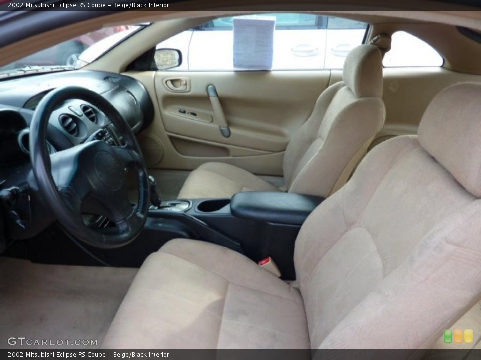 Beige/Black Interior Photo for the 2002 Mitsubishi Eclipse RS Coupe #46854810