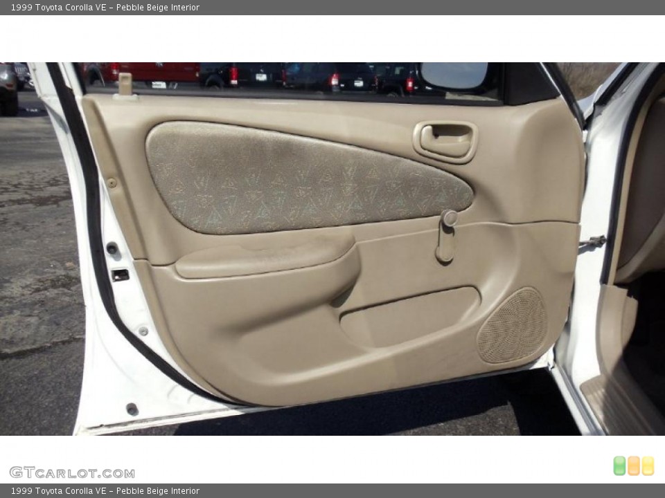 Pebble Beige Interior Door Panel for the 1999 Toyota Corolla VE #46855206