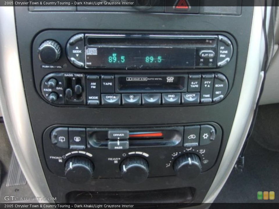 Dark Khaki/Light Graystone Interior Controls for the 2005 Chrysler Town & Country Touring #46855245