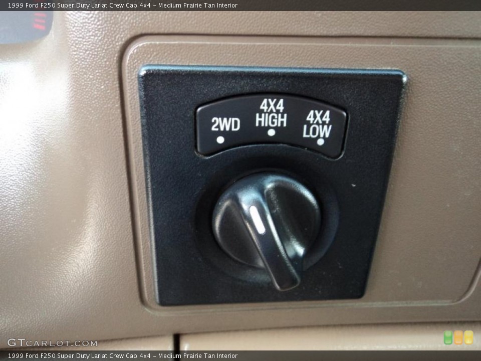 Medium Prairie Tan Interior Controls for the 1999 Ford F250 Super Duty Lariat Crew Cab 4x4 #46855308
