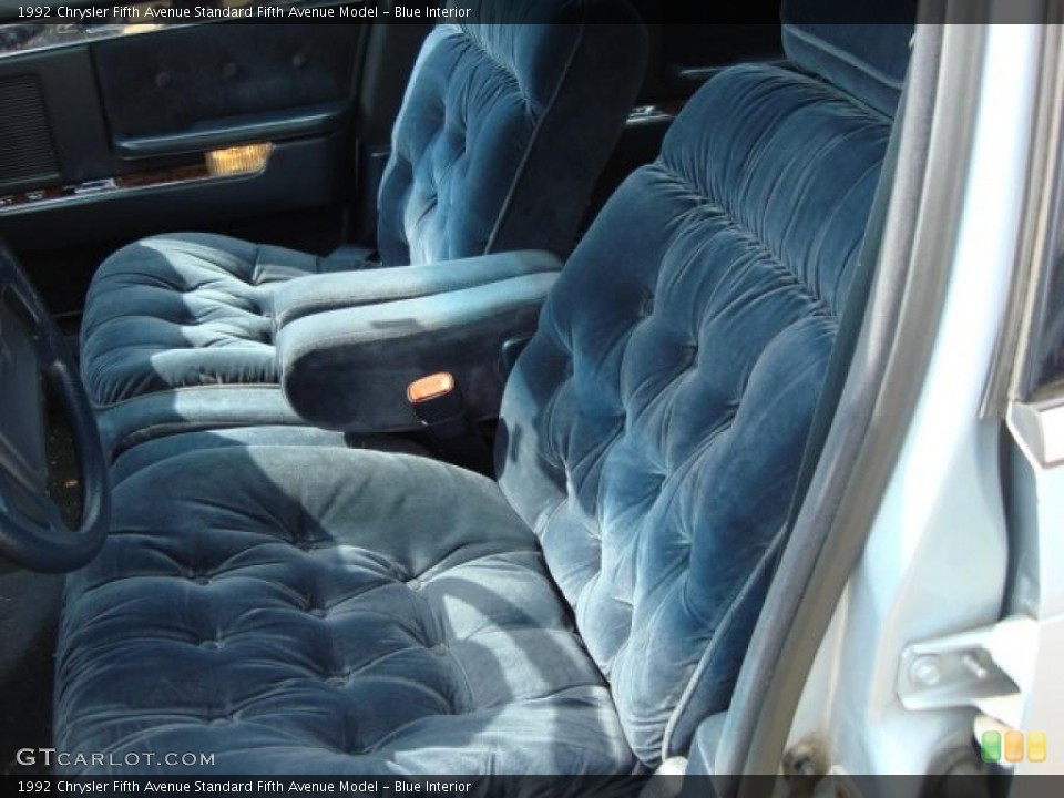 Blue Interior Photo for the 1992 Chrysler Fifth Avenue  #46855476