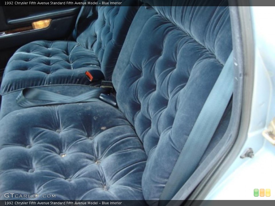 Blue Interior Photo for the 1992 Chrysler Fifth Avenue  #46855479