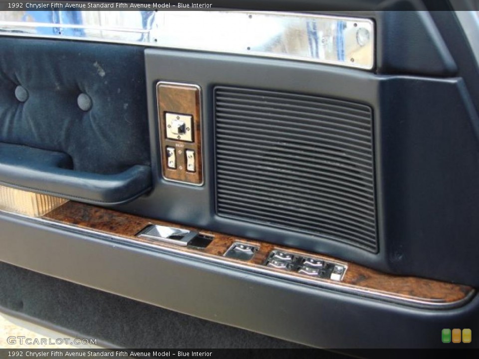Blue Interior Controls for the 1992 Chrysler Fifth Avenue  #46855491