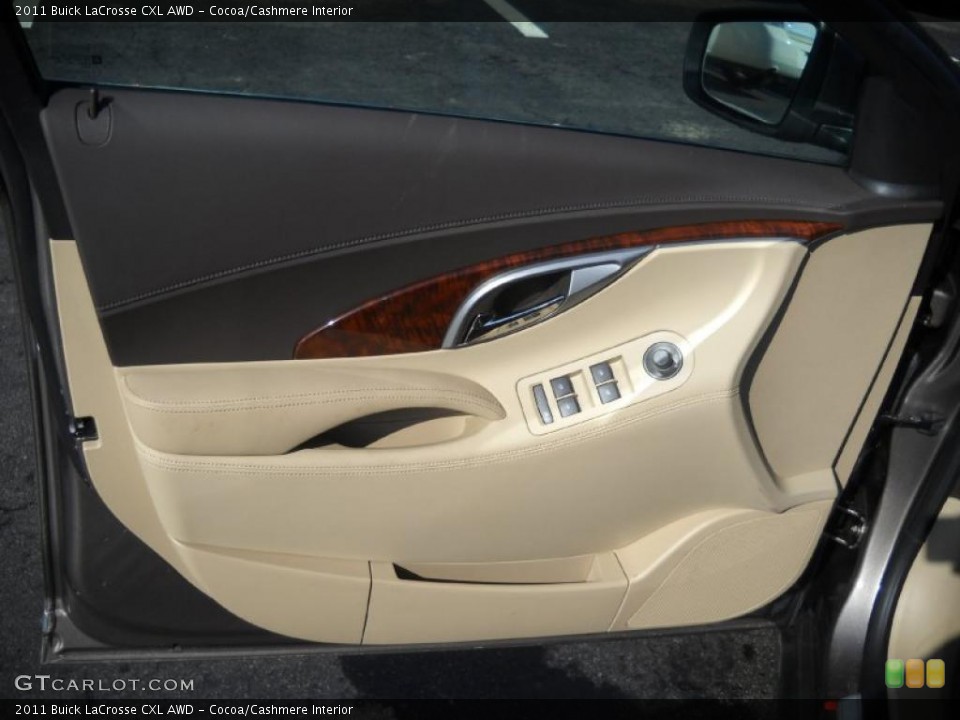 Cocoa/Cashmere Interior Door Panel for the 2011 Buick LaCrosse CXL AWD #46855962