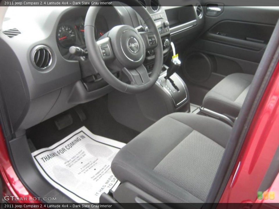Dark Slate Gray Interior Photo for the 2011 Jeep Compass 2.4 Latitude 4x4 #46858761