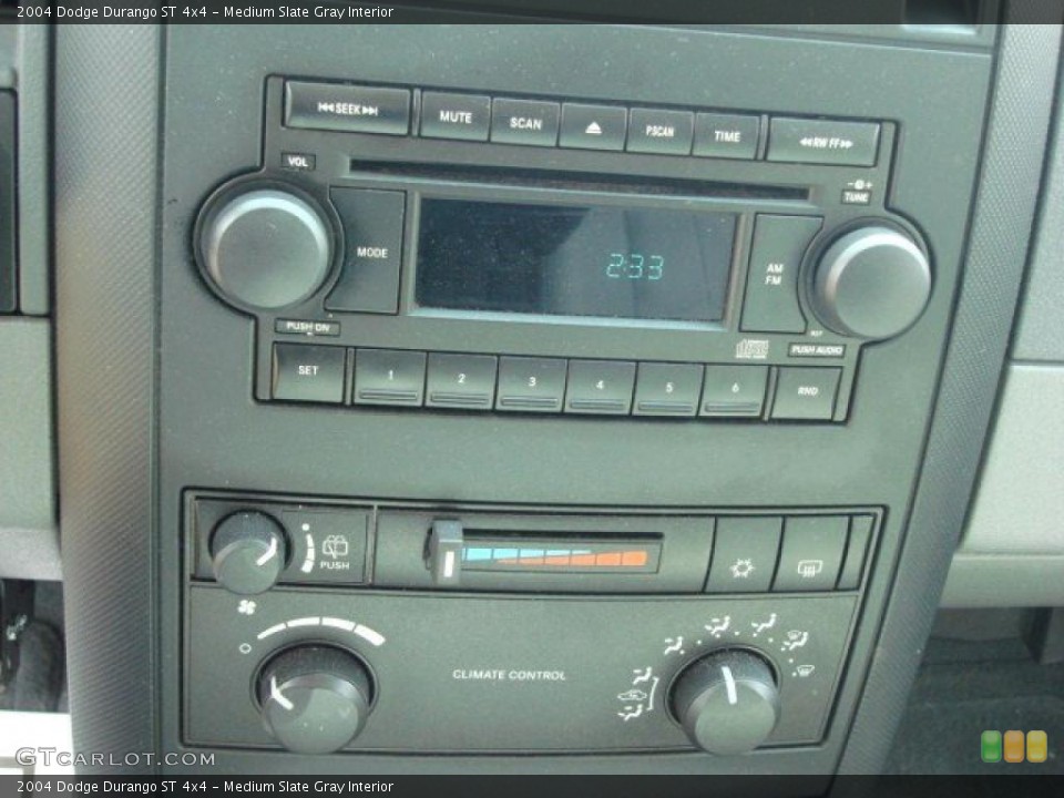 Medium Slate Gray Interior Controls for the 2004 Dodge Durango ST 4x4 #46860054