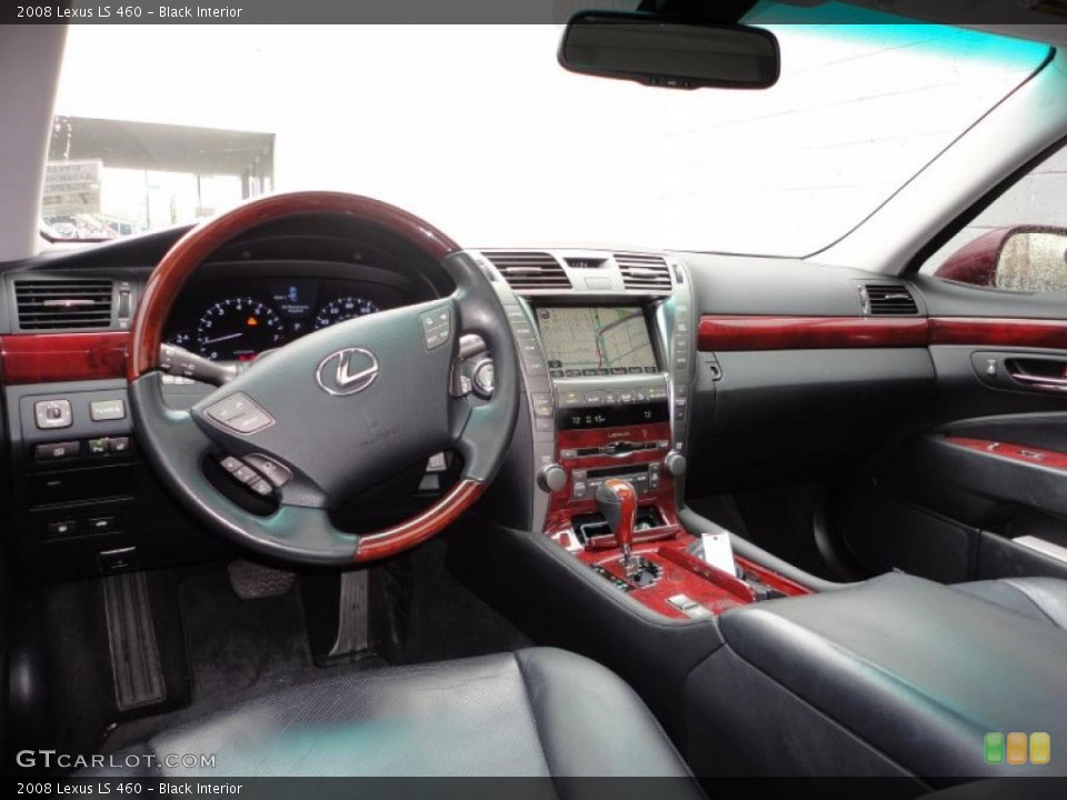 Black Interior Dashboard for the 2008 Lexus LS 460 #46860363