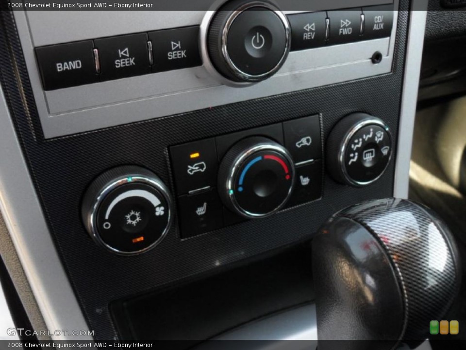 Ebony Interior Controls for the 2008 Chevrolet Equinox Sport AWD #46860558