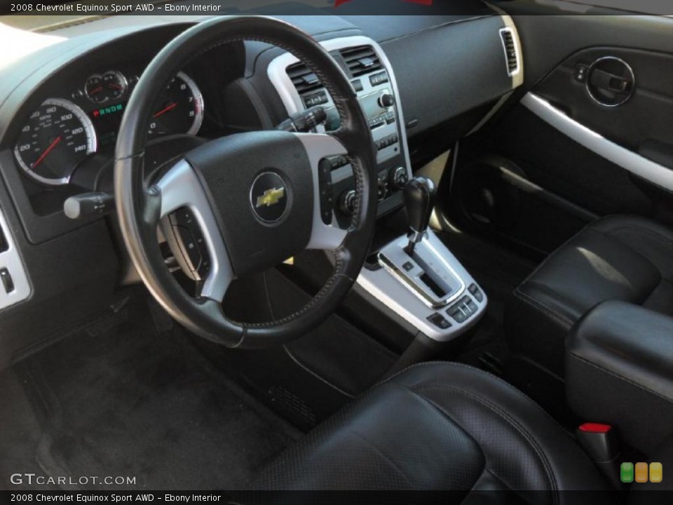 Ebony Interior Prime Interior for the 2008 Chevrolet Equinox Sport AWD #46860729