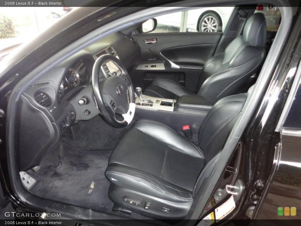 Black Interior Photo for the 2008 Lexus IS F #46861155