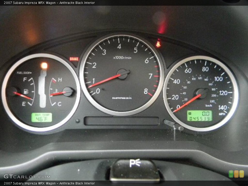 Anthracite Black Interior Gauges for the 2007 Subaru Impreza WRX Wagon #46862853