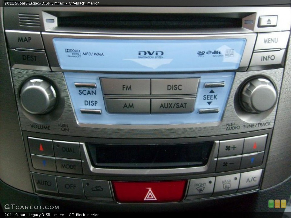Off-Black Interior Controls for the 2011 Subaru Legacy 3.6R Limited #46863933