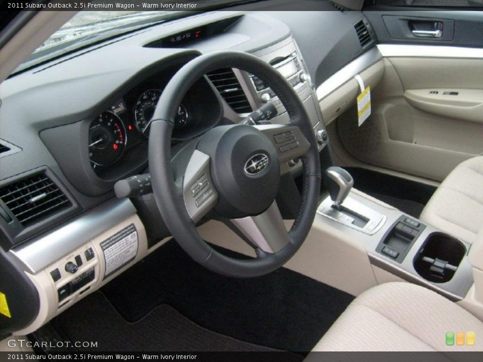 Warm Ivory Interior Photo for the 2011 Subaru Outback 2.5i Premium Wagon #46865757