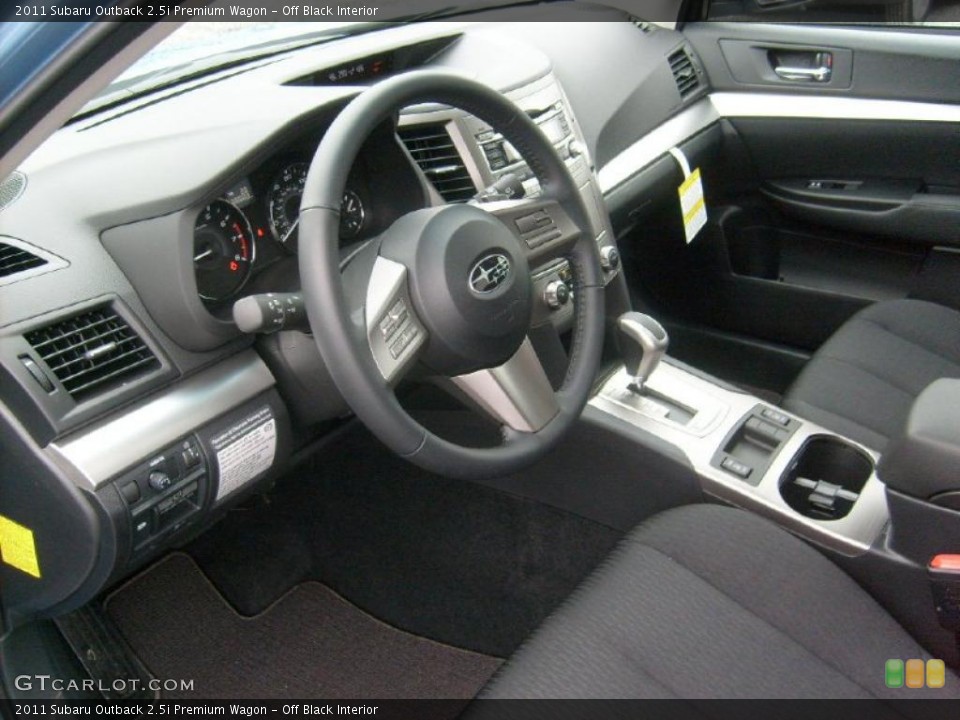 Off Black Interior Prime Interior for the 2011 Subaru Outback 2.5i Premium Wagon #46866000