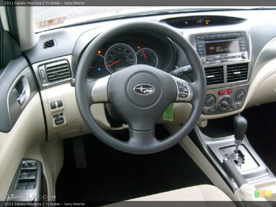 Ivory Interior Dashboard for the 2011 Subaru Impreza 2.5i Sedan #46866330
