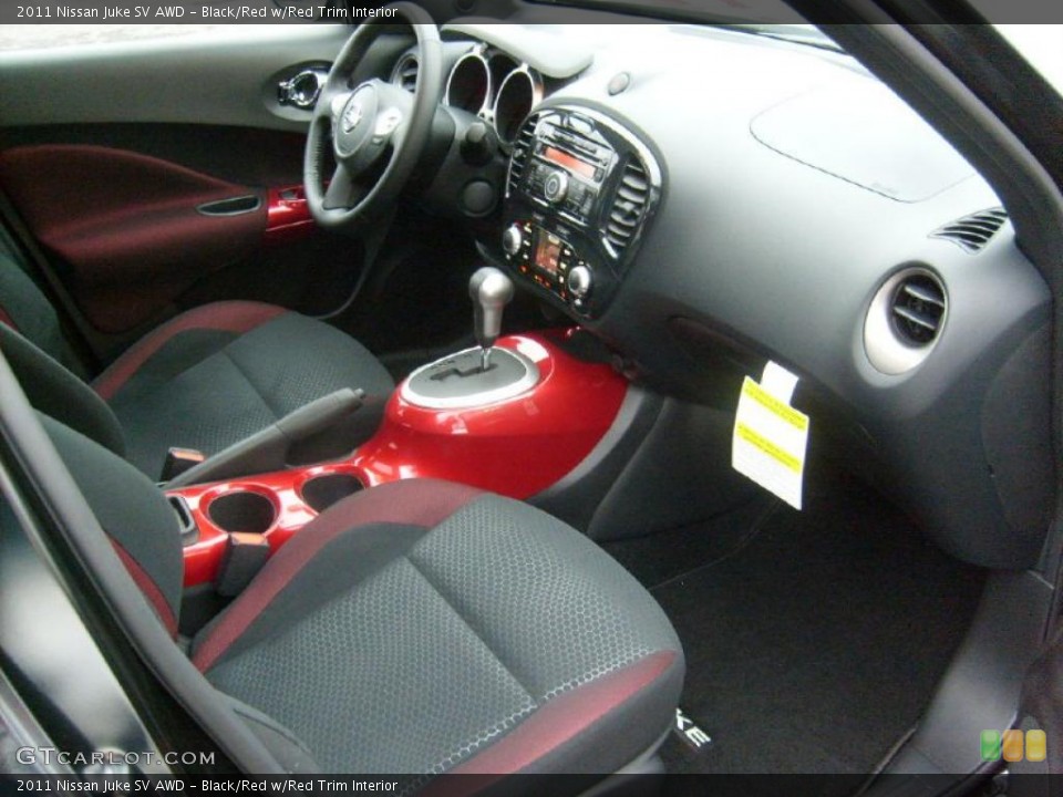 Black/Red w/Red Trim Interior Photo for the 2011 Nissan Juke SV AWD #46867908