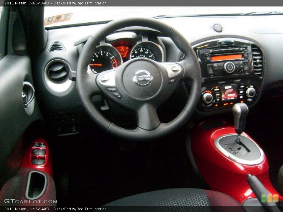 Black/Red w/Red Trim Interior Dashboard for the 2011 Nissan Juke SV AWD #46867935