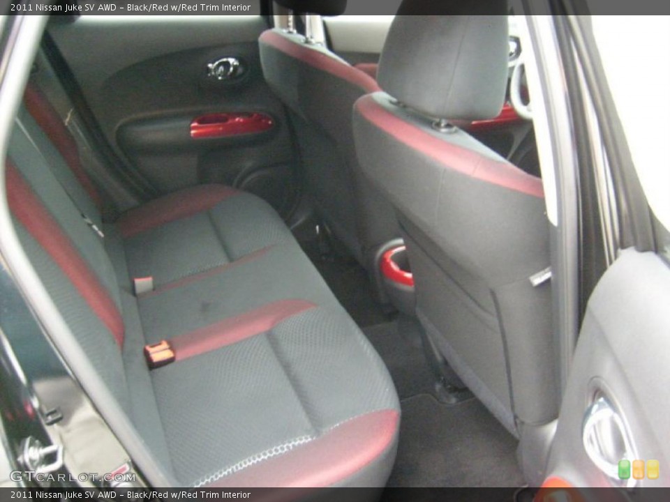 Black/Red w/Red Trim Interior Photo for the 2011 Nissan Juke SV AWD #46867941