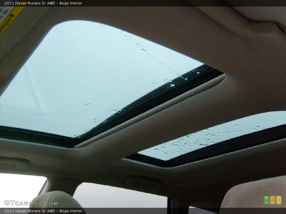 Beige Interior Sunroof for the 2011 Nissan Murano SV AWD #46867962