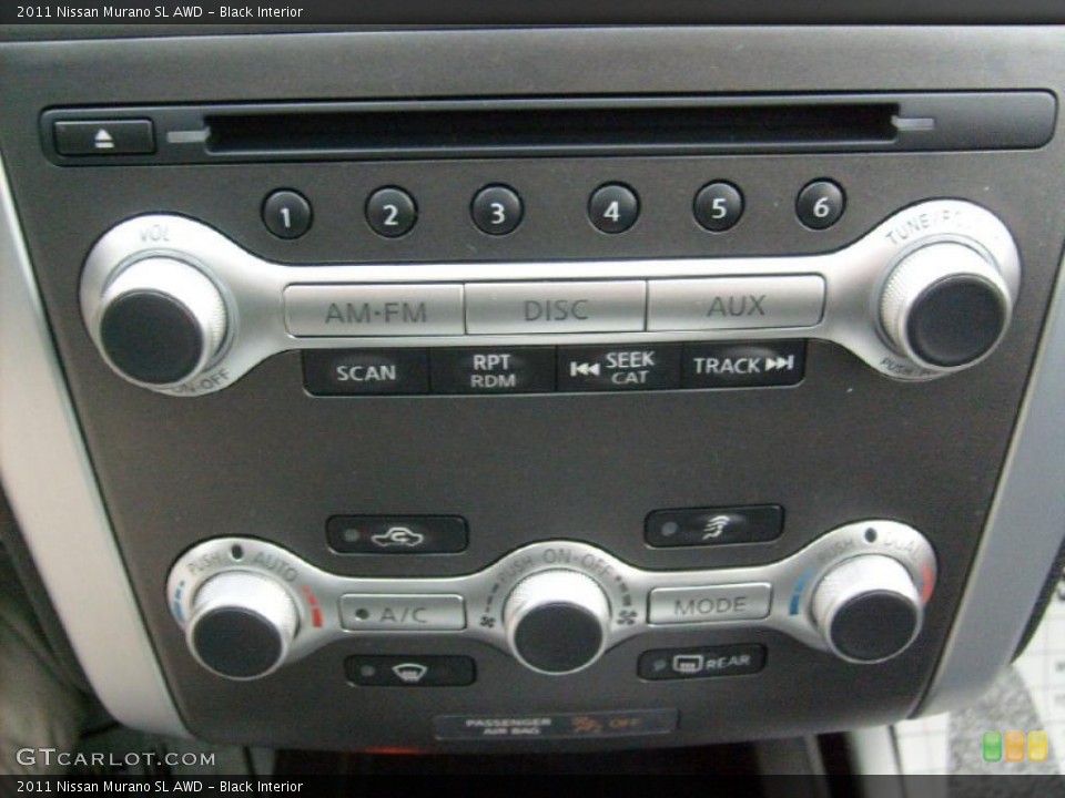 Black Interior Controls for the 2011 Nissan Murano SL AWD #46868067