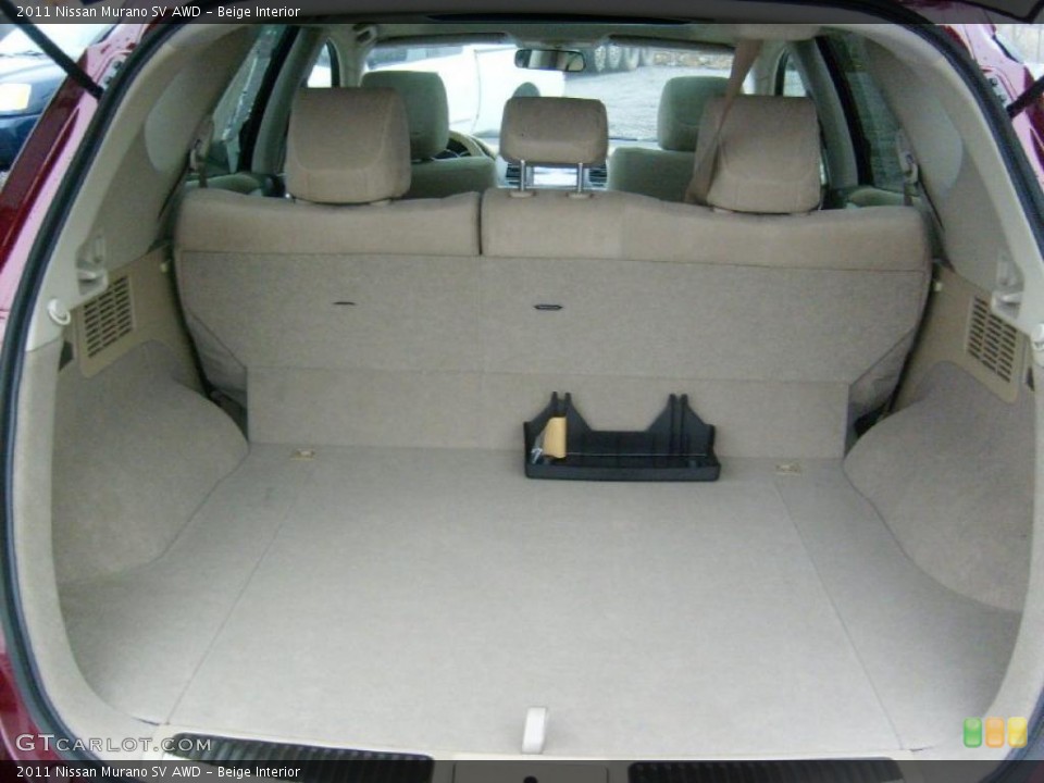 Beige Interior Trunk for the 2011 Nissan Murano SV AWD #46868088