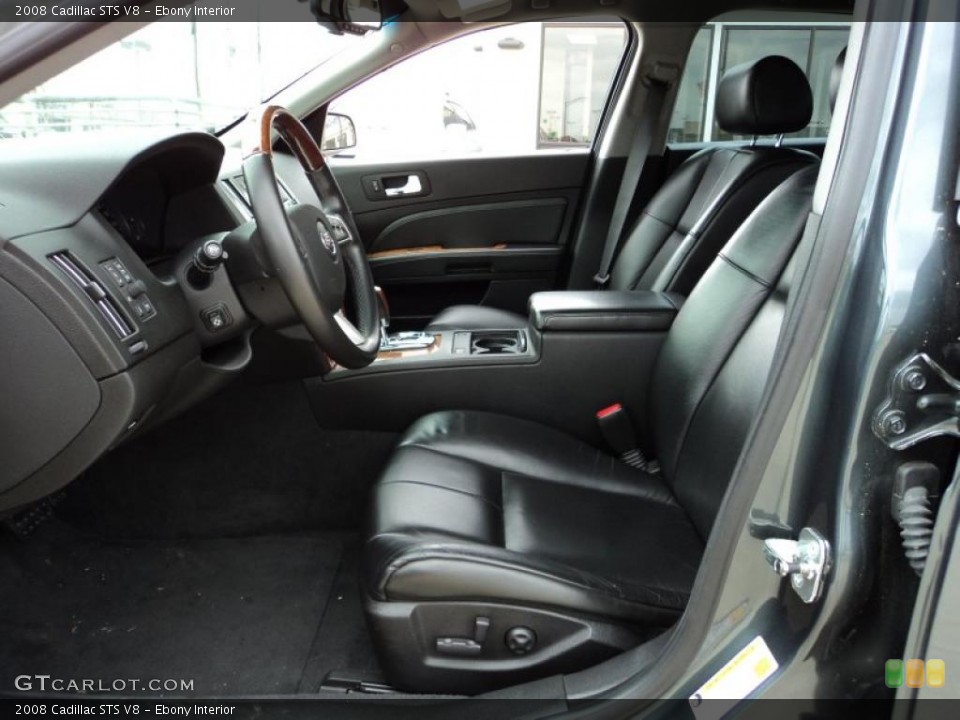 Ebony Interior Photo for the 2008 Cadillac STS V8 #46870502