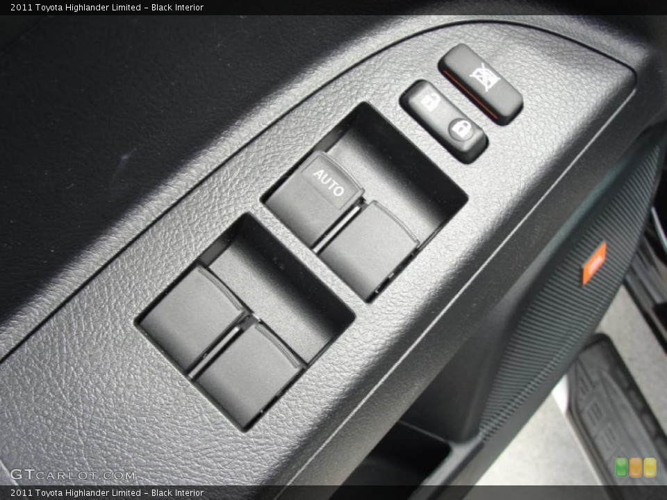 Black Interior Controls for the 2011 Toyota Highlander Limited #46870838