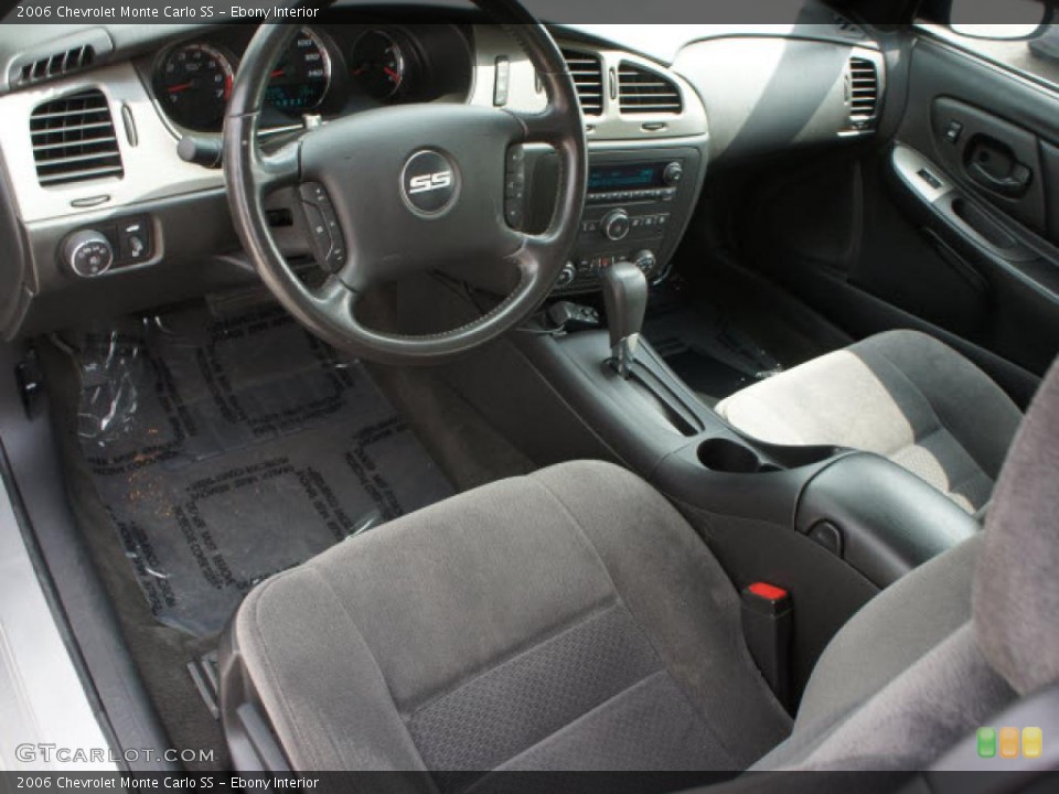 Ebony Interior Prime Interior for the 2006 Chevrolet Monte Carlo SS #46870871