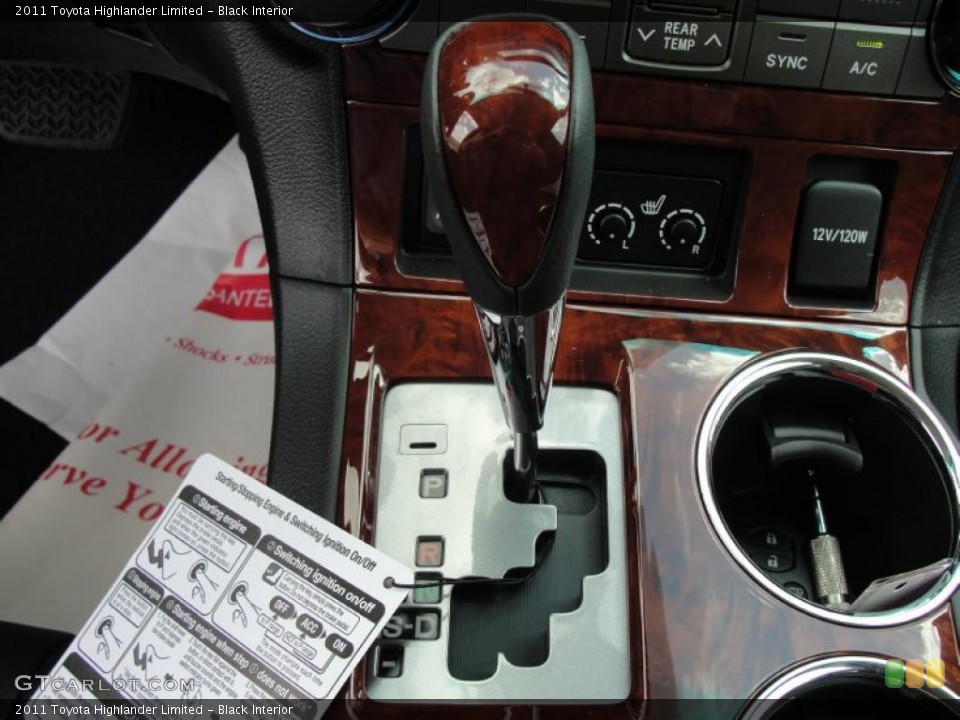 Black Interior Transmission for the 2011 Toyota Highlander Limited #46870985