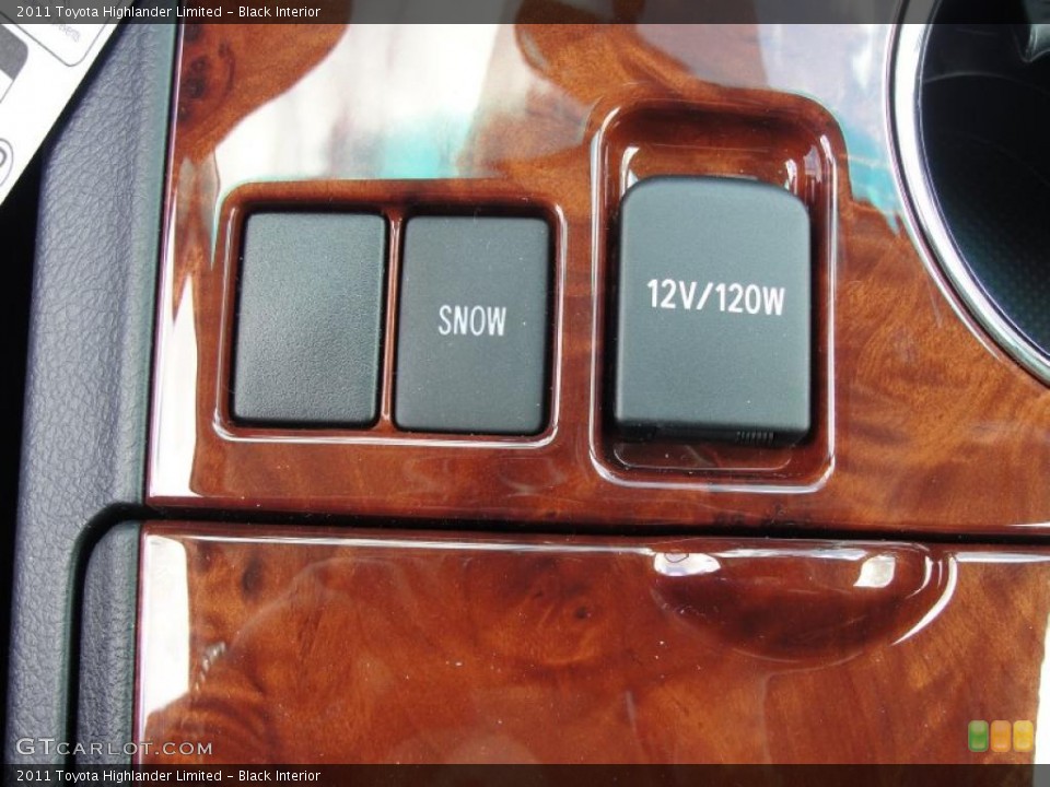 Black Interior Controls for the 2011 Toyota Highlander Limited #46871000