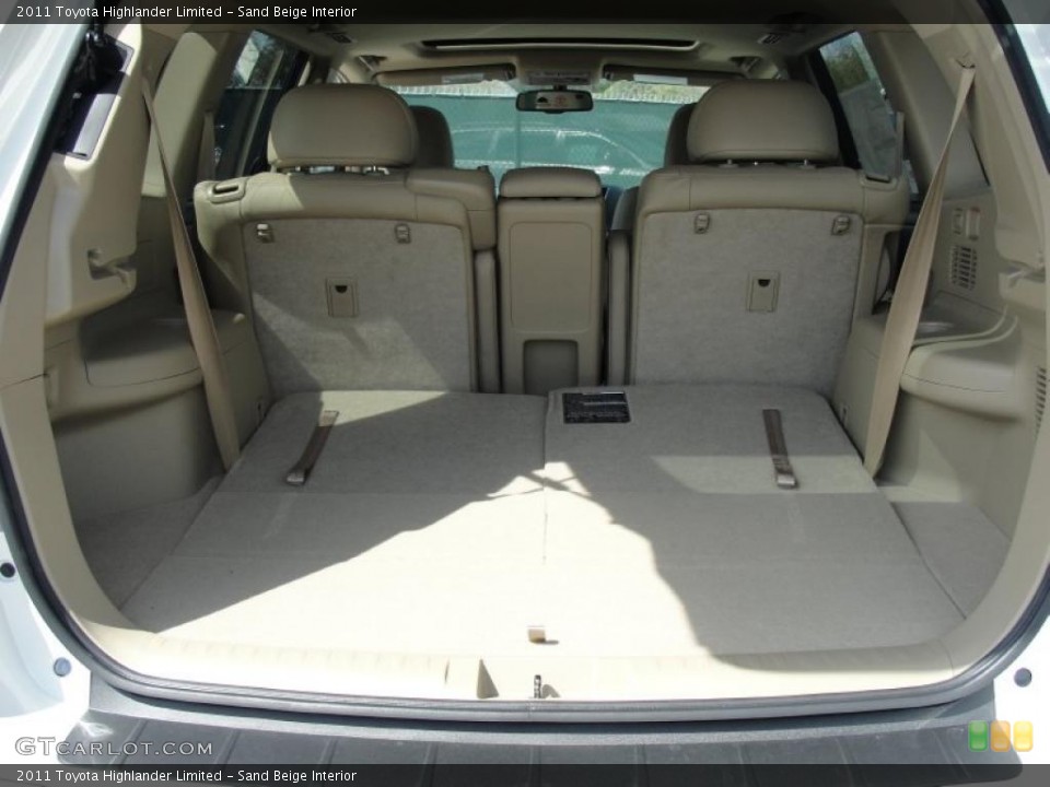 Sand Beige Interior Trunk for the 2011 Toyota Highlander Limited #46871402