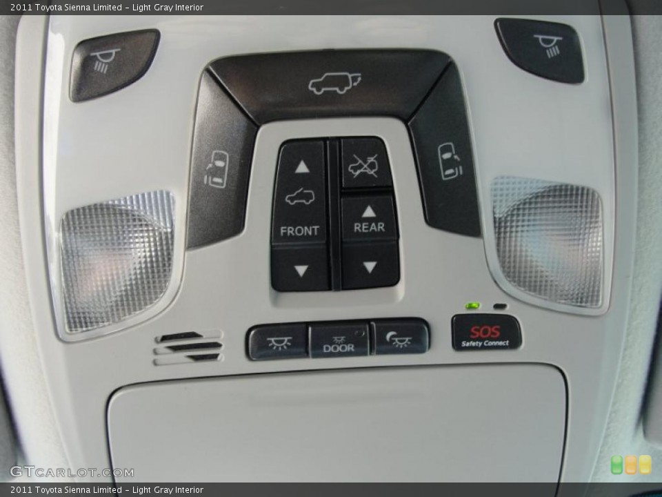 Light Gray Interior Controls for the 2011 Toyota Sienna Limited #46873496