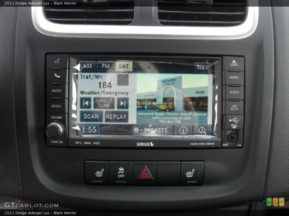 Black Interior Controls for the 2011 Dodge Avenger Lux #46876994