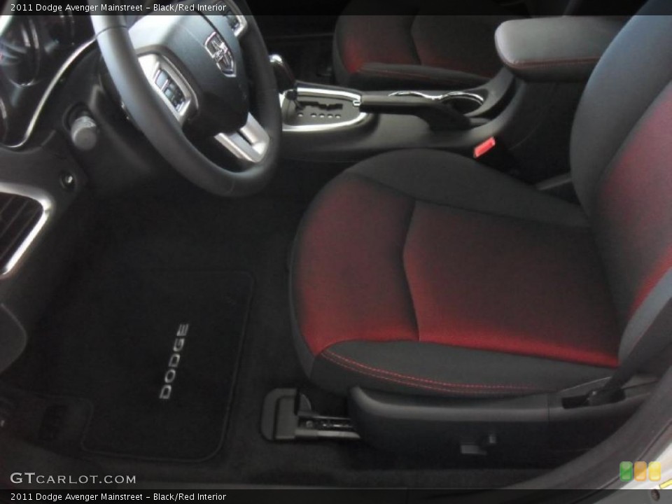 Black/Red Interior Photo for the 2011 Dodge Avenger Mainstreet #46877303