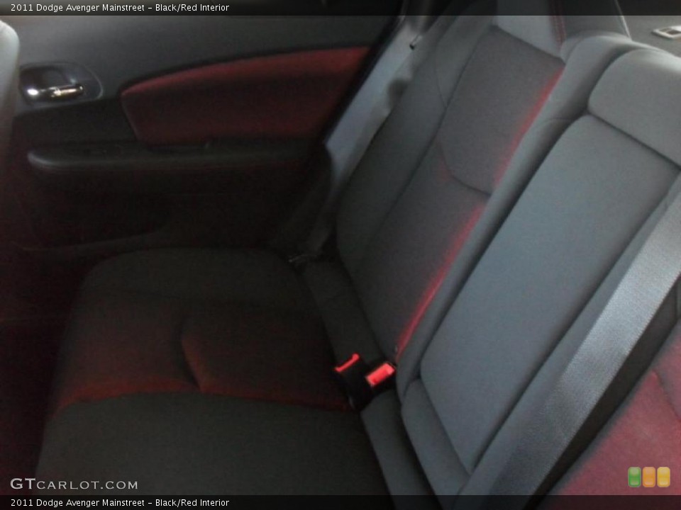 Black/Red Interior Photo for the 2011 Dodge Avenger Mainstreet #46877402