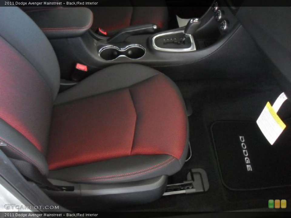 Black/Red Interior Photo for the 2011 Dodge Avenger Mainstreet #46877474