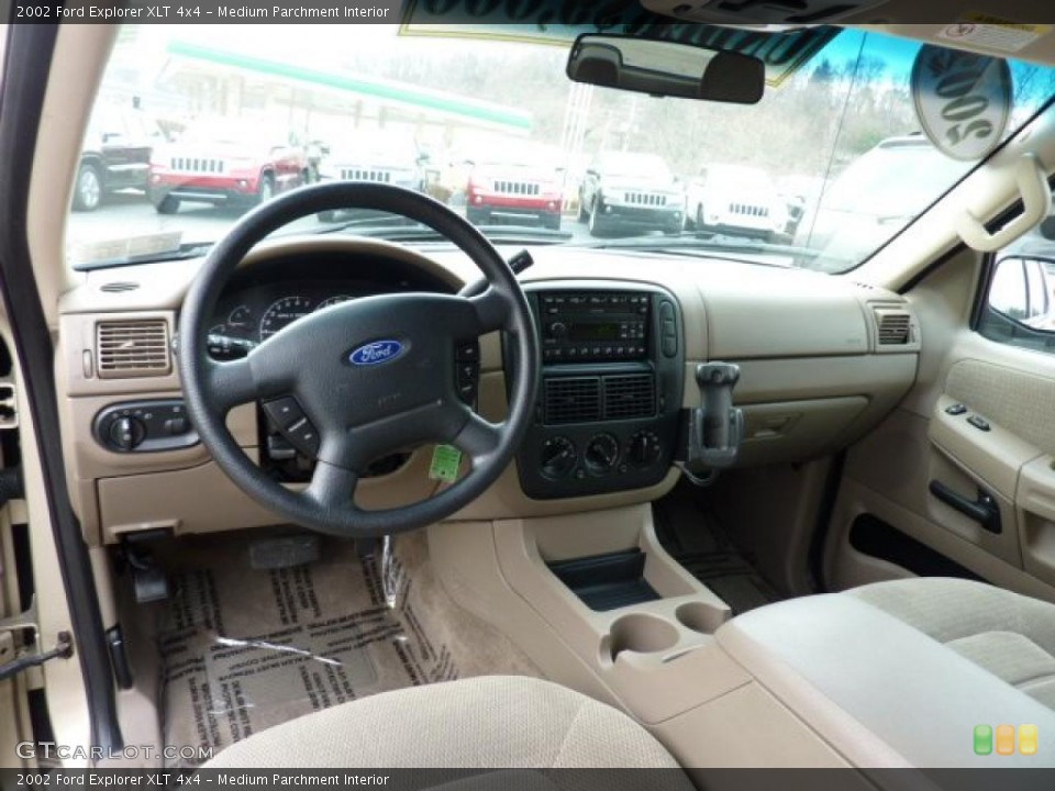 Medium Parchment Interior Prime Interior for the 2002 Ford Explorer XLT 4x4 #46877504