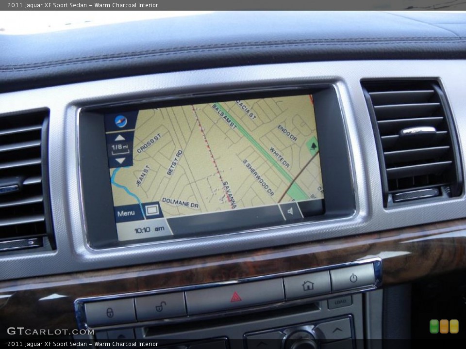 Warm Charcoal Interior Navigation for the 2011 Jaguar XF Sport Sedan #46878701