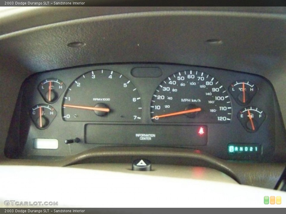 Sandstone Interior Gauges for the 2003 Dodge Durango SLT #46878749