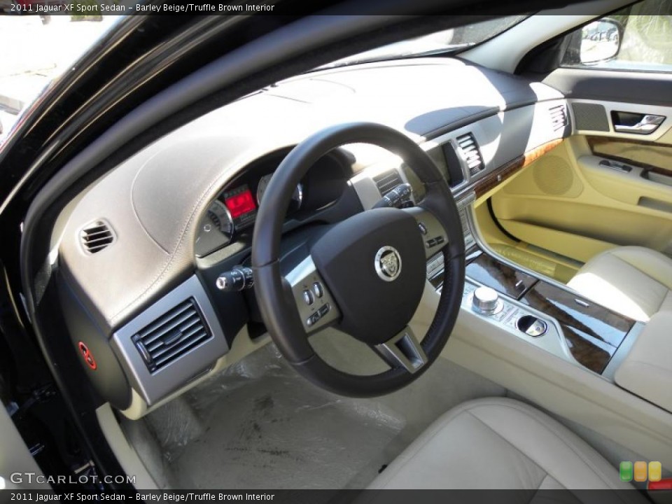 Barley Beige/Truffle Brown Interior Photo for the 2011 Jaguar XF Sport Sedan #46878794