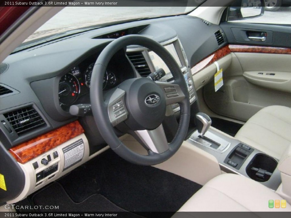 Warm Ivory Interior Photo for the 2011 Subaru Outback 3.6R Limited Wagon #46879178