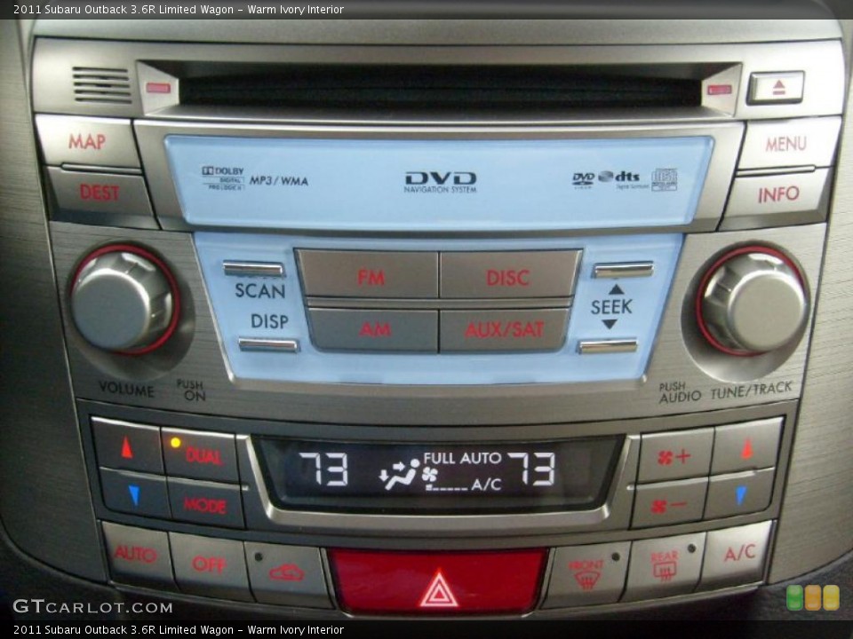 Warm Ivory Interior Controls for the 2011 Subaru Outback 3.6R Limited Wagon #46879280